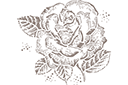 Ruusut sablonit - Iso ruusut 79a