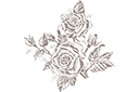 Ruusut sablonit - Iso ruusut 79b