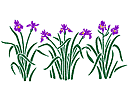 Schabloner med vattendjur - Iris