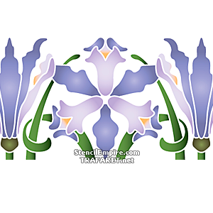Violetti iirikset (Kukkatapettiboordi)