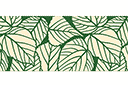 Бордюры с растениями - Бордюр из березовых листьев