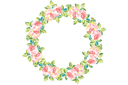 Sapluunat pyöreillä koristeilla - Venäläinen kukkaornamentti 05a