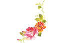 Sabluunat kukkien piirtämiseen - Ruusuja zhostovo -tyylissä