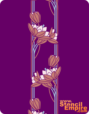 Lilian boordinauha 2 - koristeluun tarkoitettu sapluuna