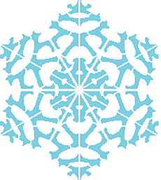 Lumihiutale I - koristeluun tarkoitettu sapluuna