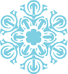 Snowflake VI - schablon för dekoration