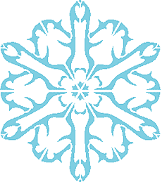 Lumihiutale IX - koristeluun tarkoitettu sapluuna