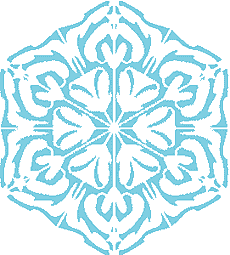 Lumihiutale XI - koristeluun tarkoitettu sapluuna