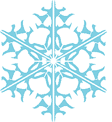 Lumihiutale XIII - koristeluun tarkoitettu sapluuna