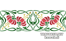 Boordinauha Moderni 32 - koristeluun tarkoitettu sapluuna