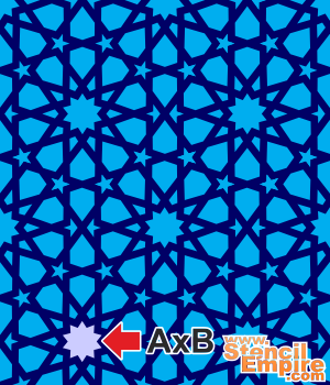 Arabesque tapeter 23 - schablon för dekoration