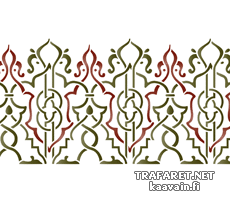 Arabeski boordikuvio 27 - koristeluun tarkoitettu sapluuna