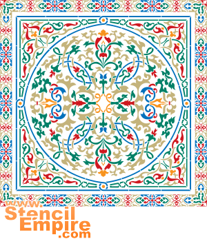 arabeski matto 2 - koristeluun tarkoitettu sapluuna