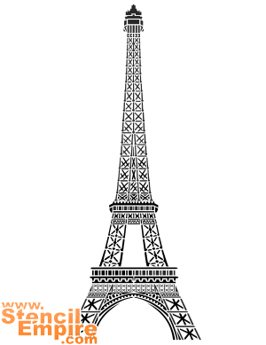 Eiffel Torni, Pariisi (Sablonit maamerkkejä ja rakennuksia)