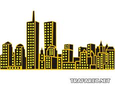 Manhattan näköpiiri 1 (Sablonit maamerkkejä ja rakennuksia)