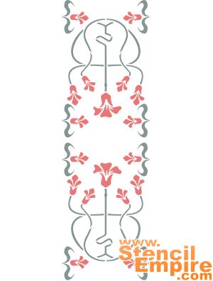 Kukkapannoo 2 - koristeluun tarkoitettu sapluuna