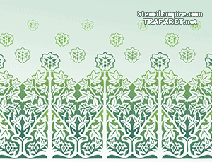 Murgröna panel - Moderna - schablon för dekoration