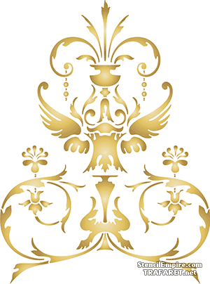 Brittiskt Dekor 06a - schablon för dekoration
