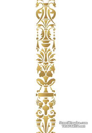 Brittiskt Dekor 06f - schablon för dekoration