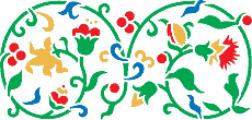 Kukojen ja marjojen boordinauha 2 - koristeluun tarkoitettu sapluuna
