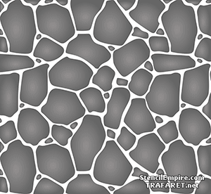 Stenmur 01 - schablon för dekoration
