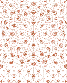 Persisk matta - schablon för dekoration