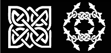 Celtic design - schablon för dekoration