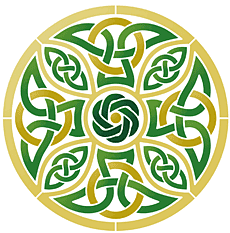 Kelttiristi, Wales - koristeluun tarkoitettu sapluuna