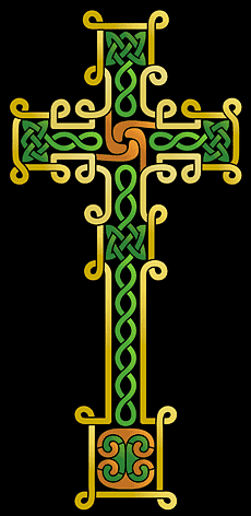 Kelttiristi - koristeluun tarkoitettu sapluuna