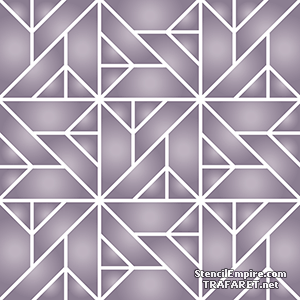 Geometrinen laatta 04 - koristeluun tarkoitettu sapluuna