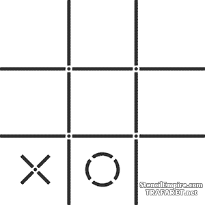 Tic-tac-toe - koristeluun tarkoitettu sapluuna