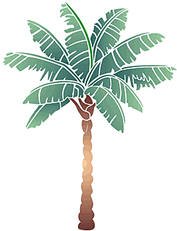 palmu (Elävä metsä sablonit)
