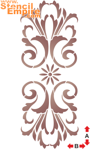 Den klassiska monogram 8 - schablon för dekoration
