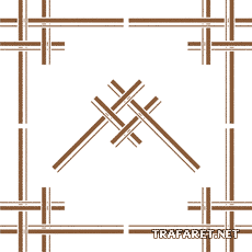 geometrinen kulma 9 - koristeluun tarkoitettu sapluuna