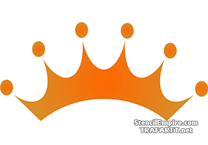 Prinsessakruunu 05 - koristeluun tarkoitettu sapluuna