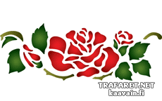 Ihana Ruususabluuna 36 - koristeluun tarkoitettu sapluuna