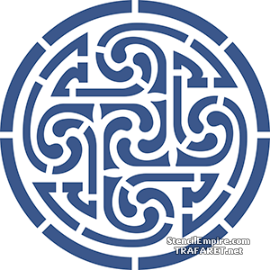 Keltisk sköld - schablon för dekoration