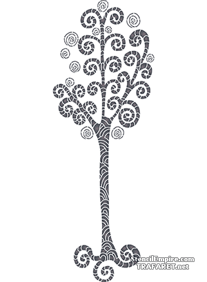 Kierre puu 3 - koristeluun tarkoitettu sapluuna