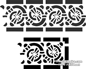 Kelttien boordinauha 2729 - koristeluun tarkoitettu sapluuna