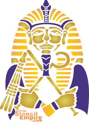 Ramses II - schablon för dekoration
