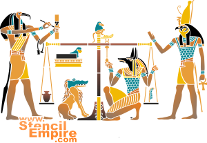 Sielujen punnitus (Sapluunat Egyptin taiteen kanssa)