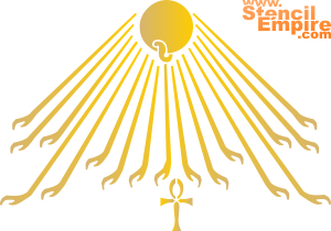 Athena, auringon jumala (Sapluunat Egyptin taiteen kanssa)