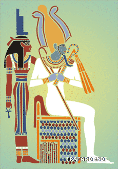 Jumala, Egypti - koristeluun tarkoitettu sapluuna