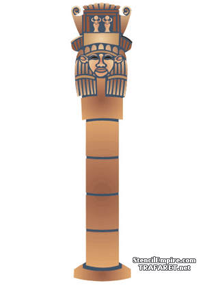Faraon pylväs - koristeluun tarkoitettu sapluuna