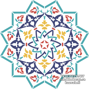 Arabesk 106a - schablon för dekoration