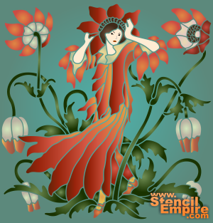 Anemone tyttö (Mosaiikki sabluunat)