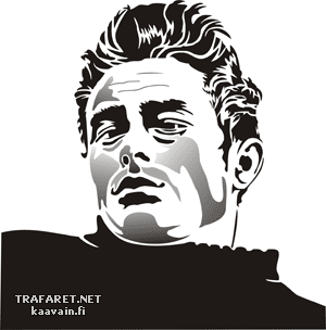 James Dean - koristeluun tarkoitettu sapluuna