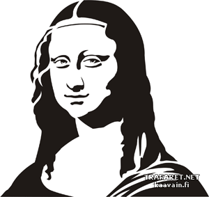 Mona Lisa - koristeluun tarkoitettu sapluuna