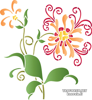 Lilja 49 - koristeluun tarkoitettu sapluuna