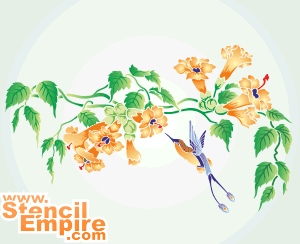trooppiset kukat (Sabluunat kukkien piirtämiseen)